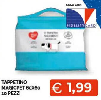 Mercatò Extra TAPPETINO MAGICPET 60X60 10 PEZZI offerta