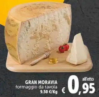 Deco Supermercati GRAN MORAVIA formaggio da tavola offerta