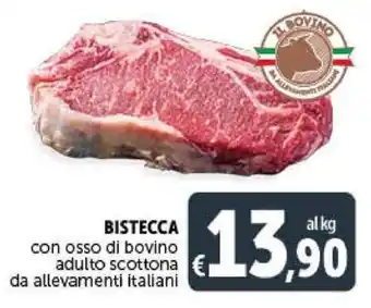 Deco Supermercati BISTECCA con osso di bovino adulto scottona da allevamenti italiani offerta