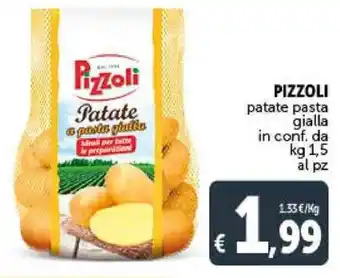 Deco Supermercati PIZZOLI patate pasta gialla in conf. da kg 1,5 offerta