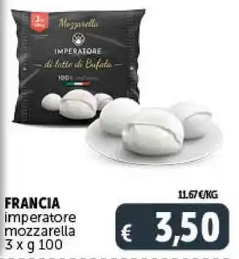 Deco Supermercati FRANCIA imperatore mozzarella 3 x g 100 offerta