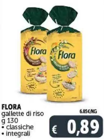 Deco Supermercati FLORA gallette di riso g 130 offerta