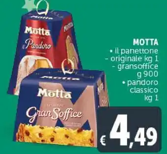 Deco Supermercati MOTTA il panettone originale kg 1, gransoffice offerta