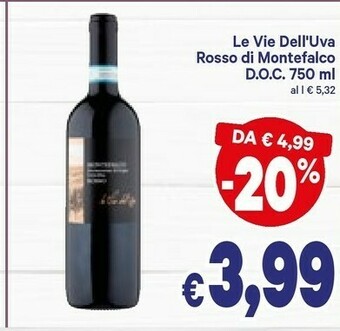 A&O Le Vie Dell'Uva - Lambrusco Di Modena Amabile 750 G(ml) offerta