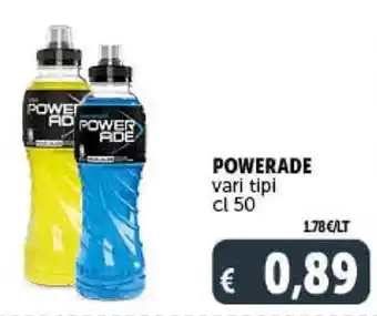 Deco Supermercati POWERADE vari tipi cl 50 offerta