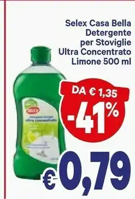 A&O Selex Casa Bella Detergente Per Stoviglie Ultra Concentrato Limone offerta