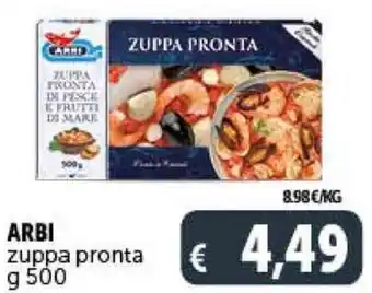 Deco Supermercati ARBI zuppa pronta g 500 offerta