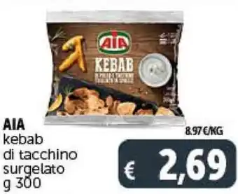 Deco Supermercati AIA kebab di tacchino surgelato g 300 offerta