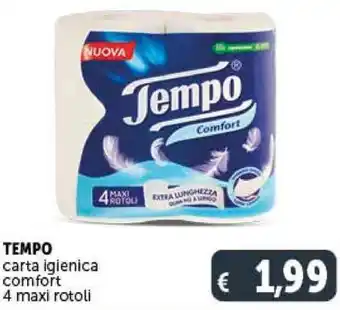 Deco Supermercati TEMPO carta igienica comfort 4 maxi rotoli offerta