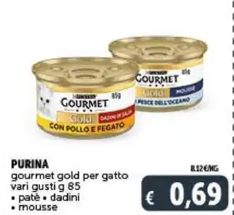 Deco Supermercati PURINA gourmet gold per gatto vari gusti g 85 offerta