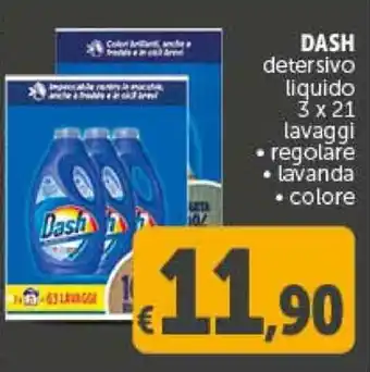 Deco Supermercati DASH detersivo liquido 3 x 21 lavaggi offerta