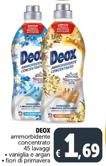 Deco Supermercati DEOX ammorbidente concentrato 45 lavaggi offerta