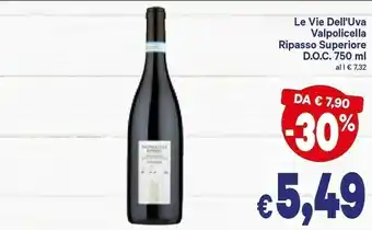 A&O Le Vie Dell Uva Valpolicella Doc offerta