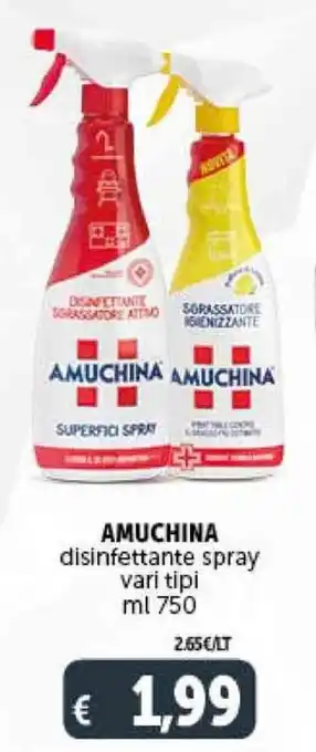 AMUCHINA disinfettante spray vari tipi ml 750