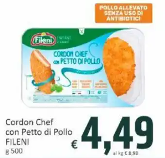 Paghi Poco Cordon Chef con Petto di Pollo FILENI g 500 offerta