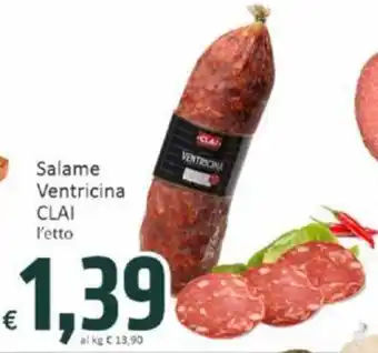 Salame Ventricina CLAI l'etto