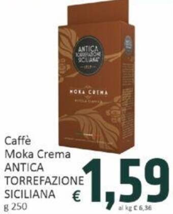 Paghi Poco Caffè Moka Crema ANTICA TORREFAZIONE SICILIANA g 250 offerta