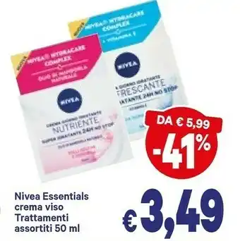 A&O Nivea Essentials Crema Viso Trattamenti offerta