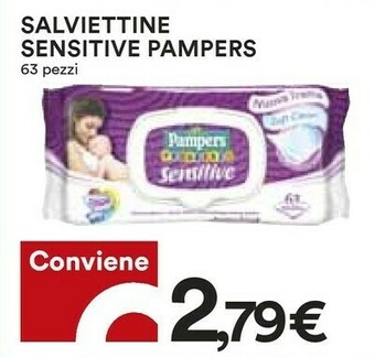 Coop Pampers Salviettine Sensitive offerta
