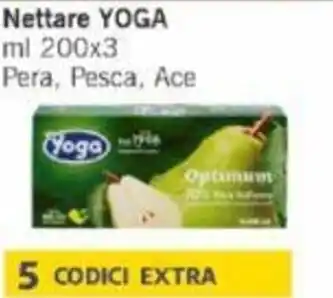 Nettare YOGA ml 200x3 Pera, Pesca, Ace