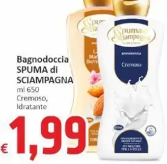 Bagnodoccia SPUMA di SCIAMPAGNA ml 650 Cremoso, Idratante
