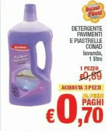 Conad Conad Detergente Pavimenti E Piastrelle offerta