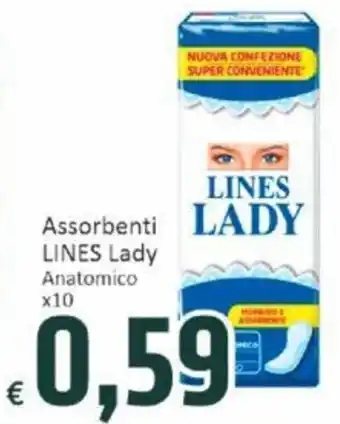 Assorbenti LINES Lady Anatomico x10