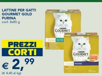 Esselunga Purina Gourmet Gold Lattine Per Gatti 85 G offerta