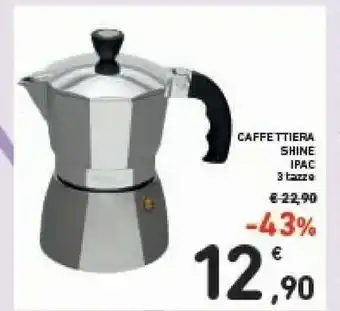 Conad Ipac Caffettiera Shine offerta