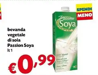 Pam Passion soya Latte di soia offerta