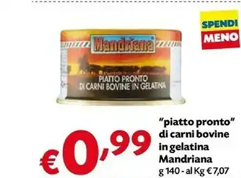 Pam Mandriana Carne in scatola offerta