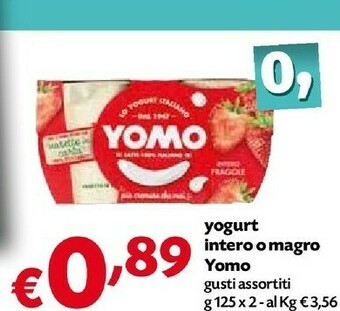 Pam Yomo Yogurt offerta