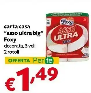 Pam Foxy Rotoli di carta offerta