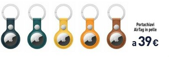 Unieuro Apple Portachiavi AirTag In Pelle offerta