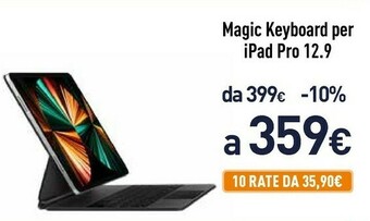Unieuro Apple Magic Keyboard Per iPad Pro 12.9 offerta