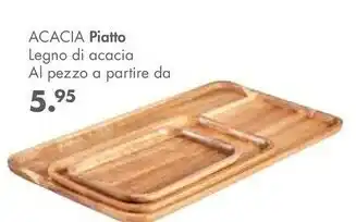 Casa Piatto Legno Di Acacia offerta