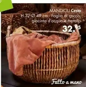 Mandioli Cesta Foglia Di Cocco