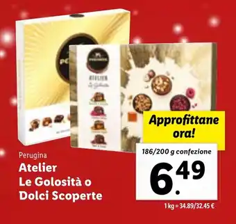 Perugina Atelier Le Golosità o Dolci Scoperte 186/200 g confezione