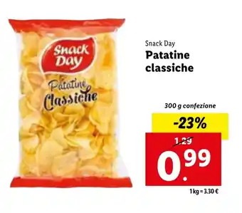Lidl Snack Day Patatine Classiche 300 g confezione offerta