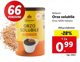 Lidl Bellarom Orzo solubile 200 g confezione offerta