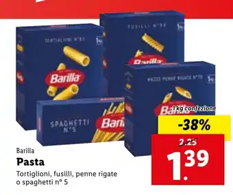 Lidl Barilla Pasta 1 kg confezione offerta