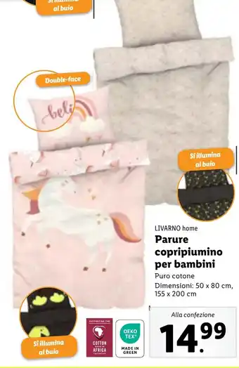 Lidl LIVARNO home Parure copripiumino per bambini offerta