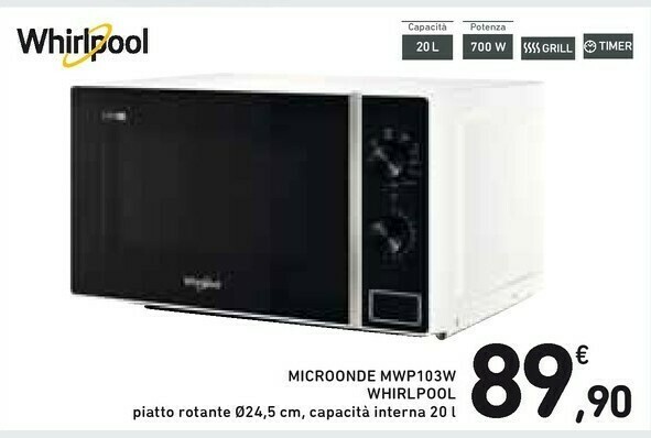 Whirlpool Microonde offerta di Conad Ipermercato