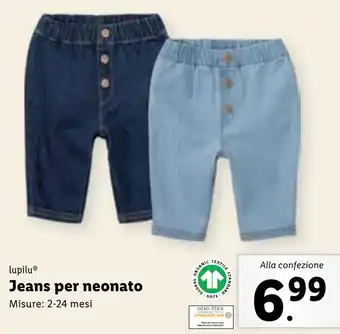 Lidl lupilu Jeans per neonato offerta