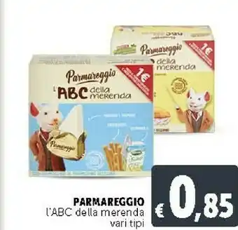 Deco Supermercati Parmareggio L'ABC Della Merenda Con Snack offerta