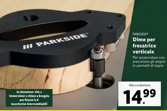 Lidl PARKSIDE Dime per fresatrice verticale offerta