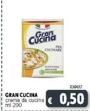 Deco Supermercati Gran Cucina - Crema Da Cucina offerta