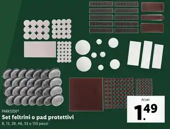 Lidl PARKSIDE Set feltrini o pad protettivi offerta