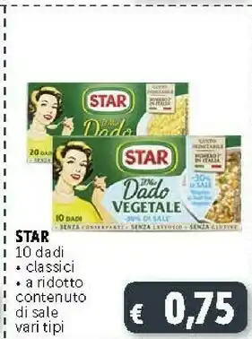 Deco Supermercati Star Dado 100% Naturale Classico offerta