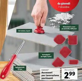 Lidl PARKSIDE Accessori per lavorazione pavimenti offerta